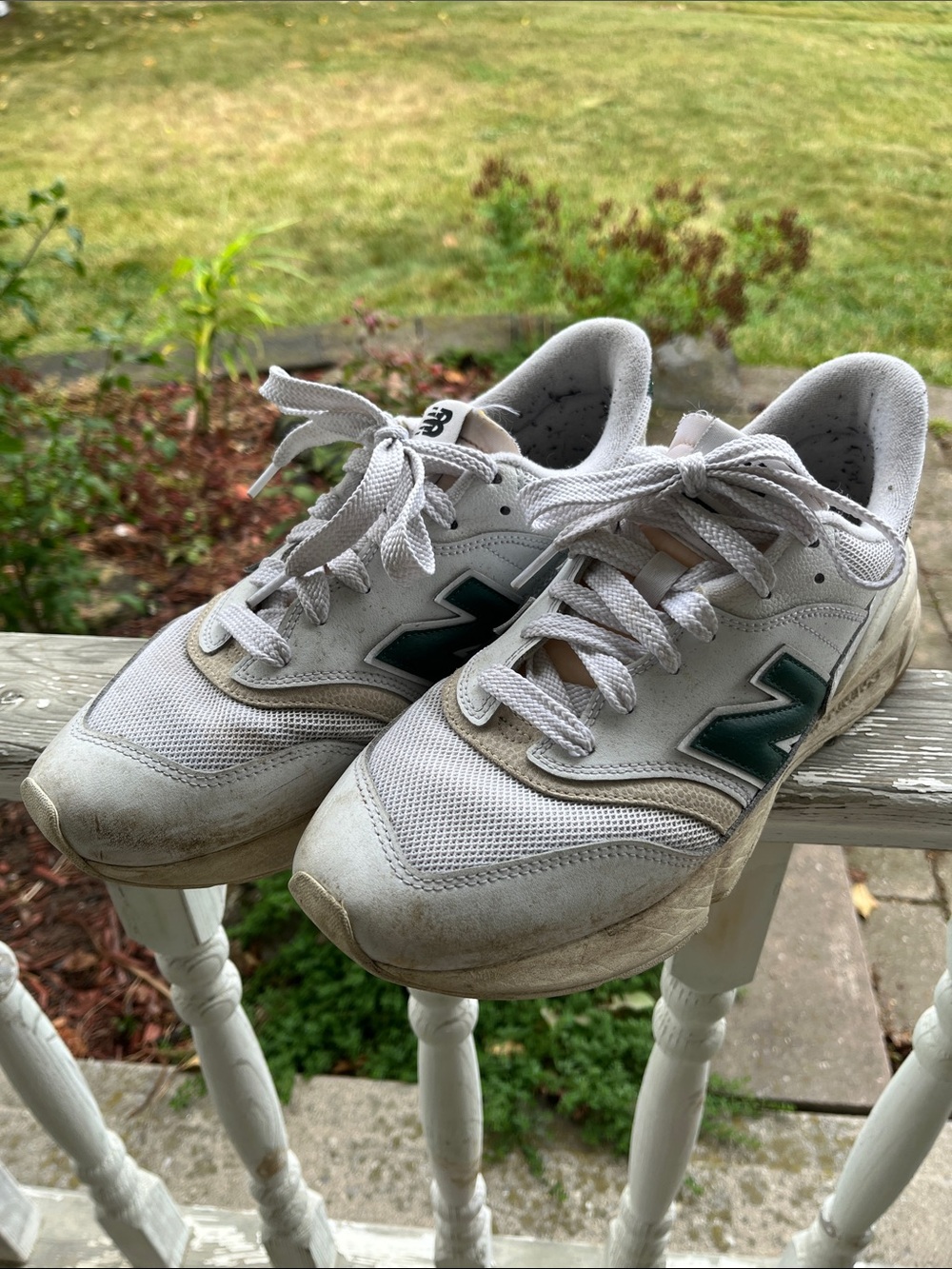 New Balance 997R White and Green Men’s Sneakers